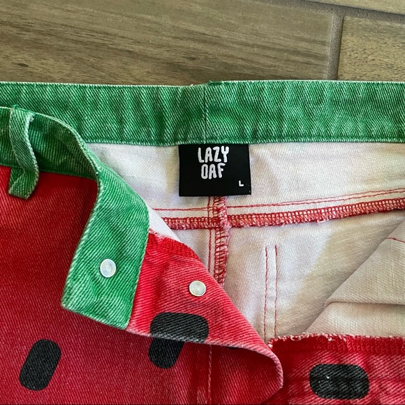 SOLD - LAZY OAF Watermelon Cheeky Shorts Sz LARGE - Picture 5 of 7